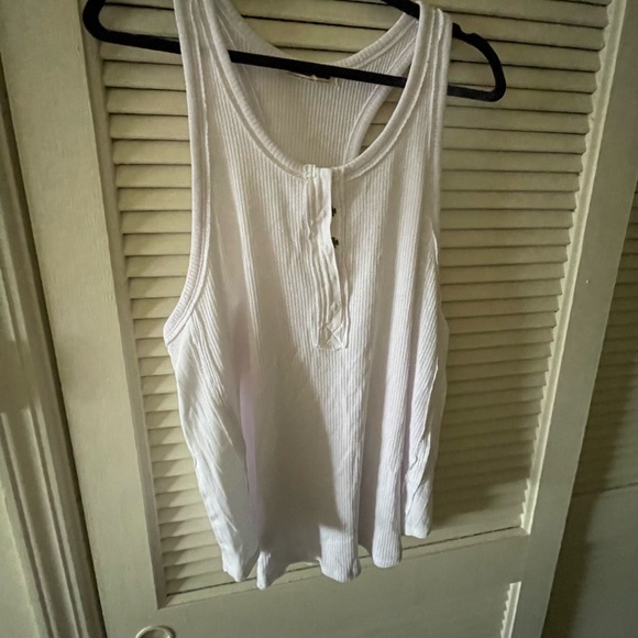 Free People Ribbed Racerback Tank Top - Picture 2 of 4